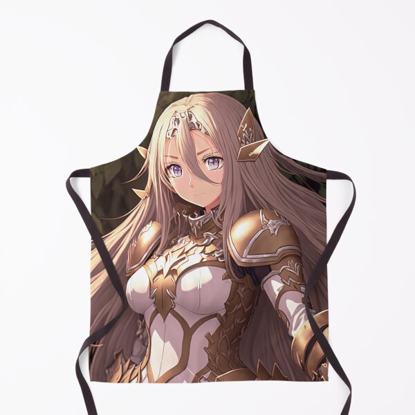 Item preview, "A Vision of Beauty and Bravery: A Portrait of a Fantasy Crusader Girl in Stunning White and Gold Plate Mail" designed and sold by PJGartui.