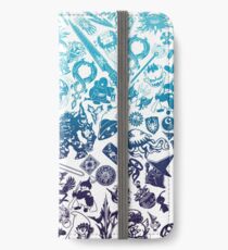 Moogle-verse (blue) iPhone Flip-Case/Hülle/Klebefolie