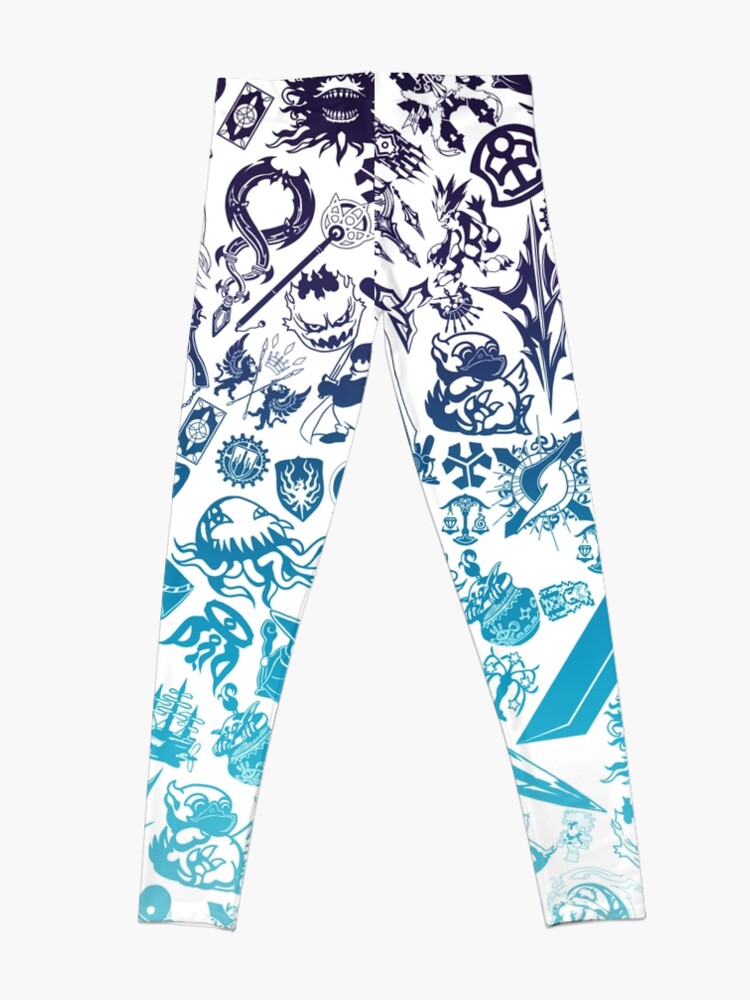 Alternate view of Moogle-verse (blue) Leggings