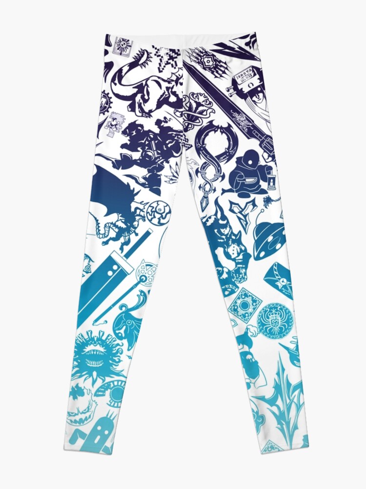 Alternate view of Moogle-verse (blue) Leggings