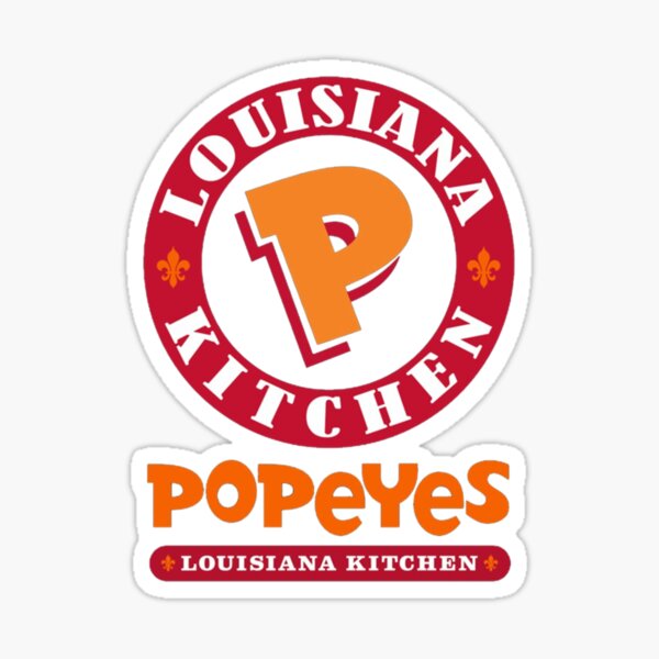 Popeyes Louisiana Kitchen Logo184 Sticker For Sale By FutureSpacel   St,small,507x507 Pad,600x600,f8f8f8 