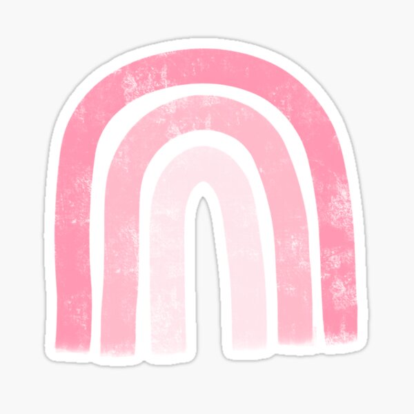 Pink Rainbow Sticker For Sale By Mbstickerco20 Redbubble