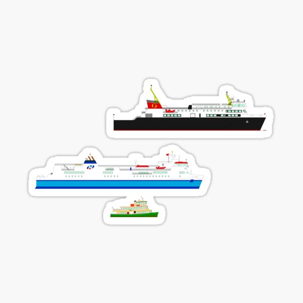 Big Man's Big Ferries Sticker