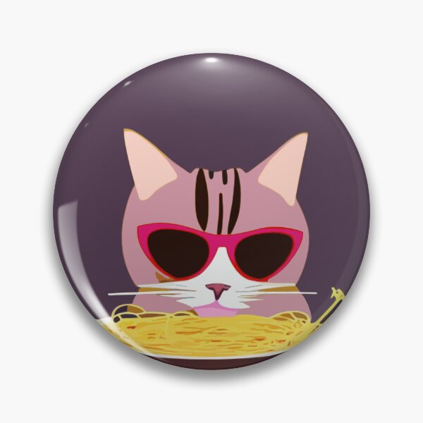 Item preview, CAT EATING SPAGHETTI WEARING SUNGLASSES designed and sold by Kodexstore.