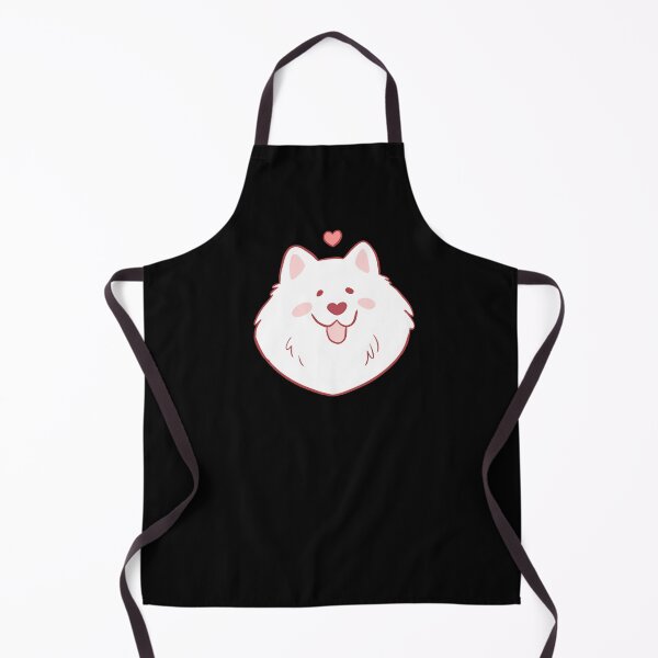 Item preview, Adorable samoyed dog face with a heart designed and sold by Yarafantasyart.