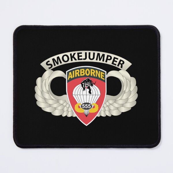 Item preview, Army - Airborne Badge - 555th Parachute Infantry Bn - SSI w SmokeJumper Tab X 300 designed and sold by Military Insignia Products.
