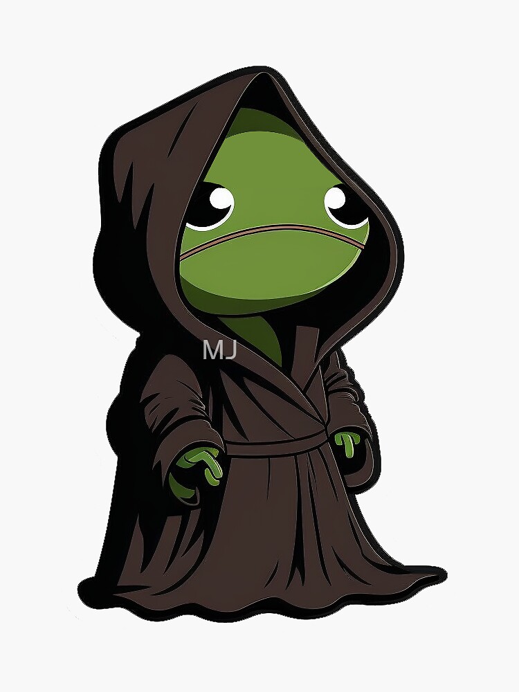 "Hood kermit evil kermit meme" Sticker for Sale by mattsu Redbubble