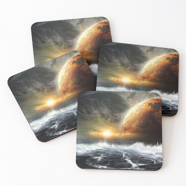 Item preview, Futuristic Planet Over the Uneasy Water  designed and sold by Mseabro.