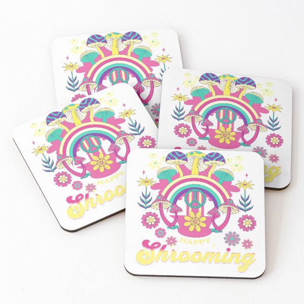 Item preview, Happy Shrooming Psychedelic Hippy Vibe Fun Design designed and sold by unitydesigneu.