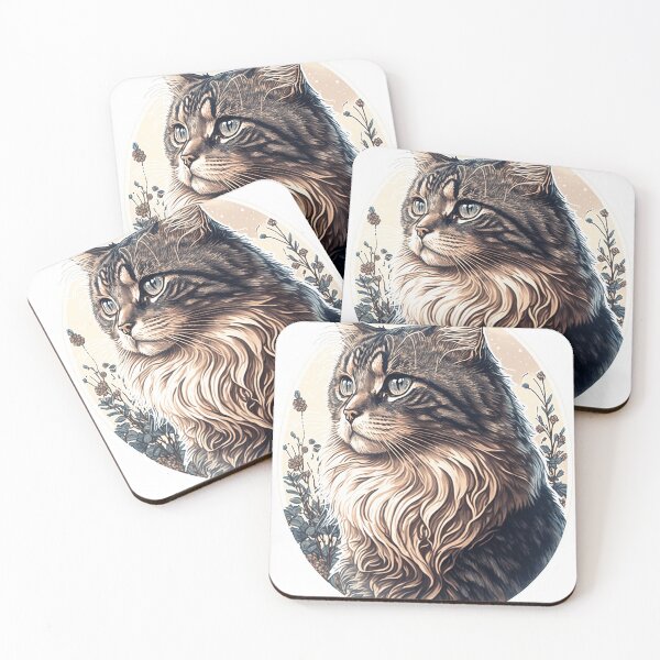 Item preview, Feline: A Relaxed Cat Illustration designed and sold by Animals-Odyssey.