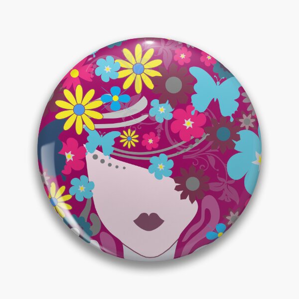 Item preview, Flowery-haired girl designed and sold by RafaelLima7.