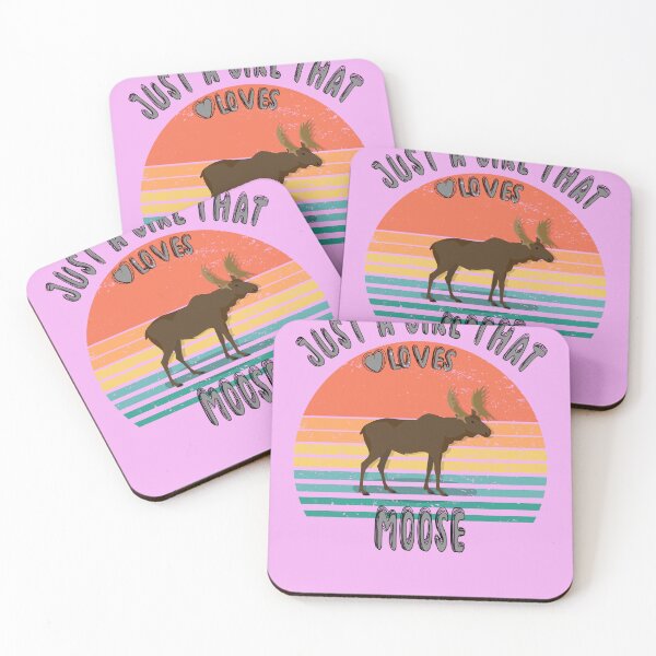 Item preview, Just a girl that loves moose designed and sold by TipTopTapo.
