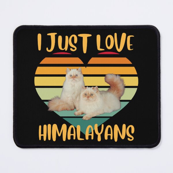 Item preview, Two gorgeous Himalayan cats with a retro sunset backdrop. designed and sold by BluePlanetMerch.