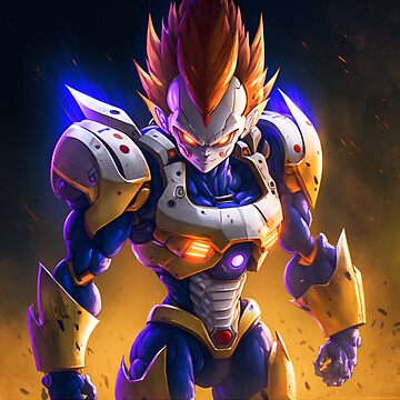 Mecha Vegeta Sticker for Sale by Anime and More