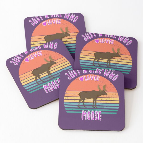 Item preview, Just a girl who loves moose designed and sold by TipTopTapo.