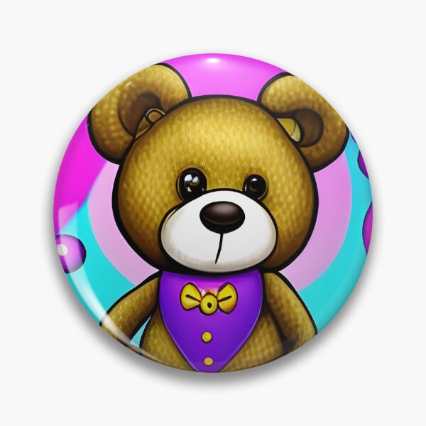 Item preview, Cute teddy bear in colorful wonderland designed and sold by Dalive.