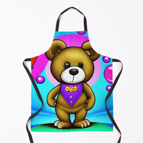 Item preview, Cute teddy bear in colorful wonderland designed and sold by Dalive.