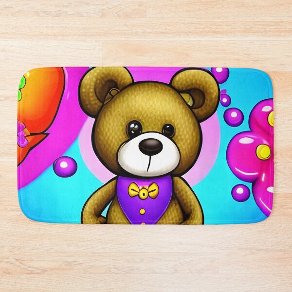 Item preview, Cute teddy bear in colorful wonderland designed and sold by Dalive.