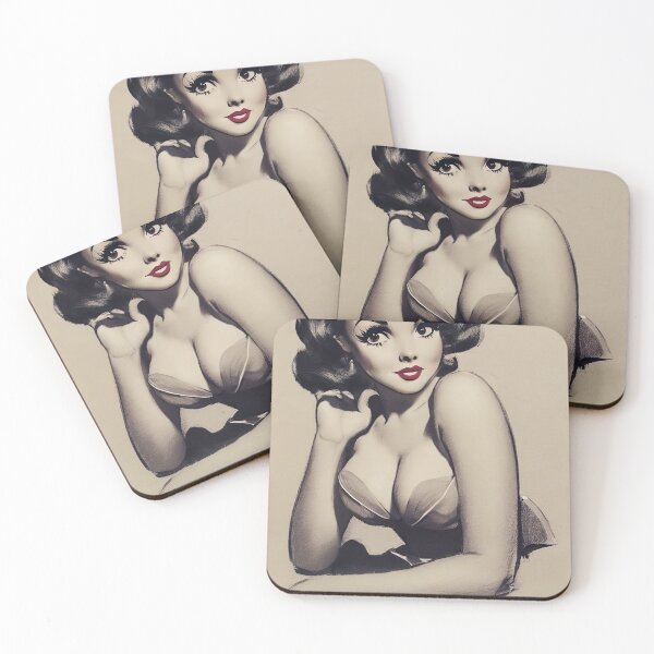 Item preview, Contemplating Pinup Girl designed and sold by cutestpinups.