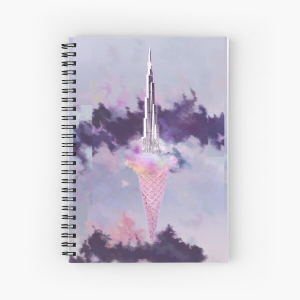 Building Afloat in Satin Night Spiral Notebook