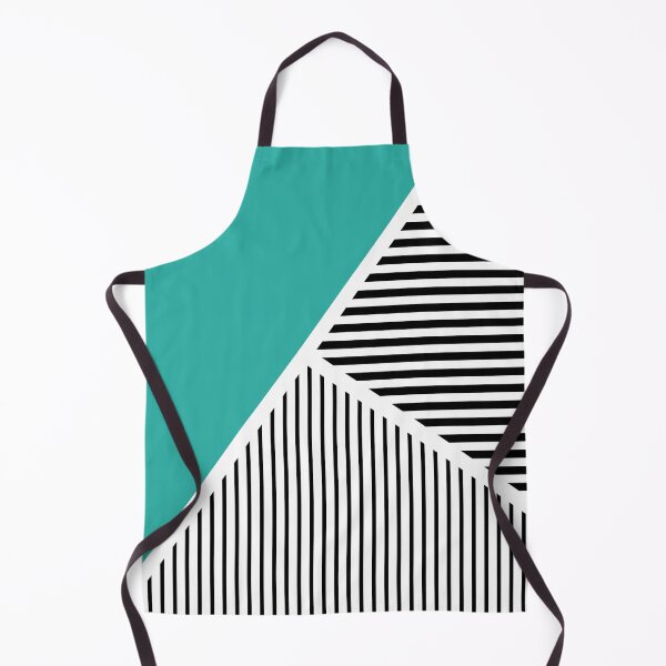 Item preview, Black and white stripes with turquoise triangle designed and sold by BattaAnastasia.