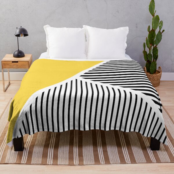 Item preview, Black and white stripes with yellow triangle designed and sold by BattaAnastasia.