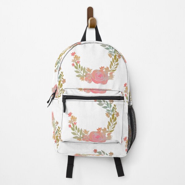 Vista previa del artículo con la obra «Guirnalda floral de acuarela», diseñado y vendido por MandyRosko.