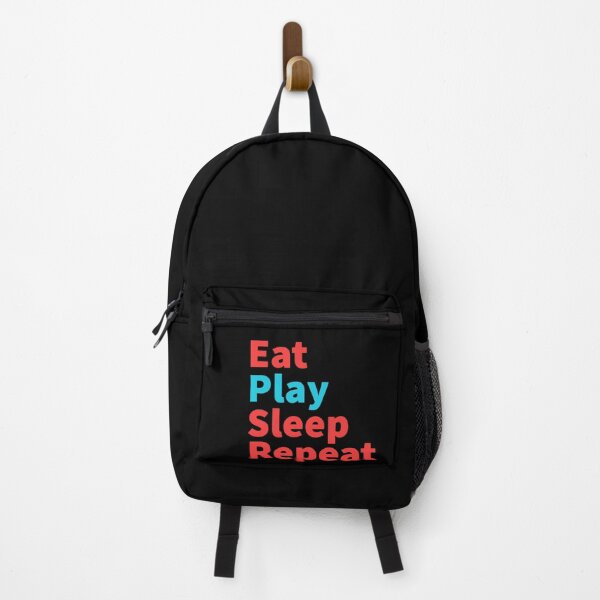 Item preview, Eat play sleep repeat-playing funny red and blue designed and sold by Master4art.