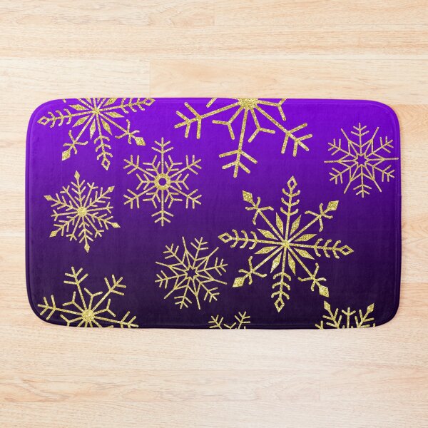 Item preview, Purple gradient with gold snowflakes designed and sold by SparkyMae.