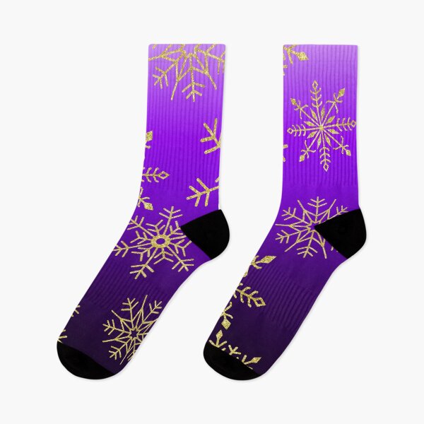 Item preview, Purple gradient with gold snowflakes designed and sold by SparkyMae.