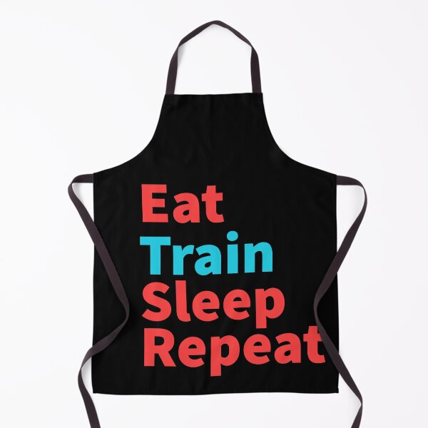 Item preview, Eat train sleep repeat-inspirational, powerful red and blue designed and sold by Master4art.