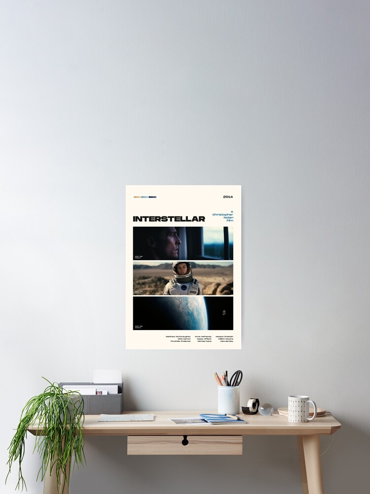 Interstellar Poster | Wall Art | Nolan Poster | Christopher Nolan Poster | Poster Print | Wall Art | Home Decor Poster | Aesthetic Poster | Minimalist Poster Poster