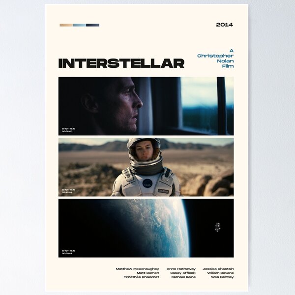 Item preview, Interstellar Poster | Wall Art | Nolan Poster | Christopher Nolan Poster | Poster Print | Wall Art | Home Decor Poster | Aesthetic Poster | Minimalist Poster designed and sold by CoverElements.