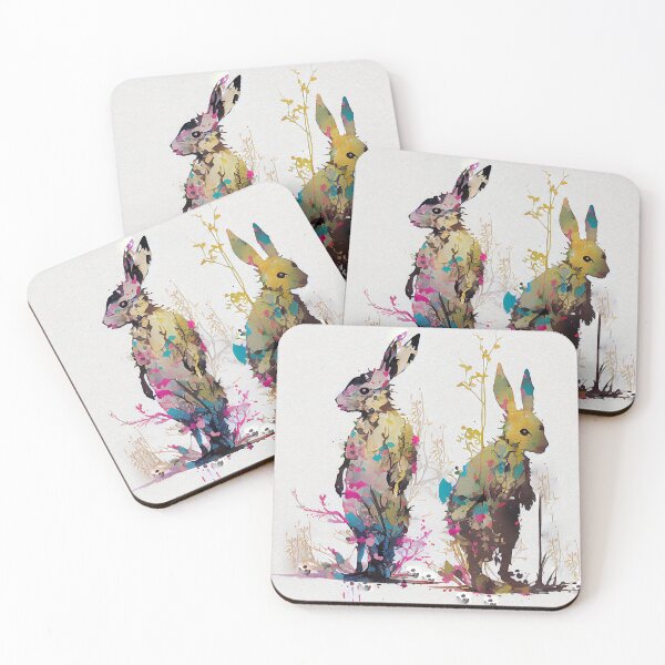 Item preview, Watercolor Painting of a Pair of Rabbits, Lunar Year 2023 Animal is the Rabbit designed and sold by factory88.