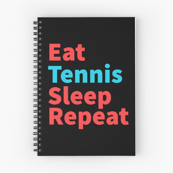 Item preview, Eat tennis sleep repeat-inspirational, sports red and blue designed and sold by Master4art.