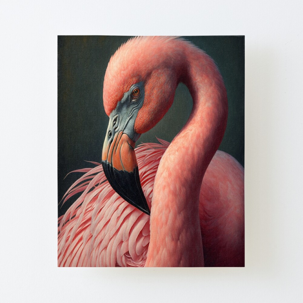 Pink Flamingo Framed On Canvas by Stanley Print House Print