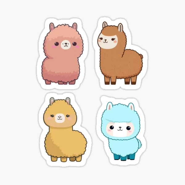 Llama Stickers Cute Animal Alpaca Stickers Cute Stickers For - Temu