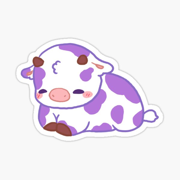 Purple Cow Stickers for Sale