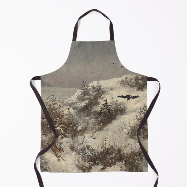 Item preview, Winter scenery - Winter landscape with hares by Alexei Savrasov designed and sold by AR-shop.