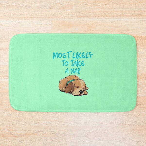 Item preview, Most Likely to Take a Nap - Cute Dog Design designed and sold by schizarty.