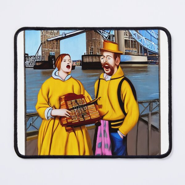 Item preview, Singing Couple at Tower Bridge designed and sold by TheGardenArtist.