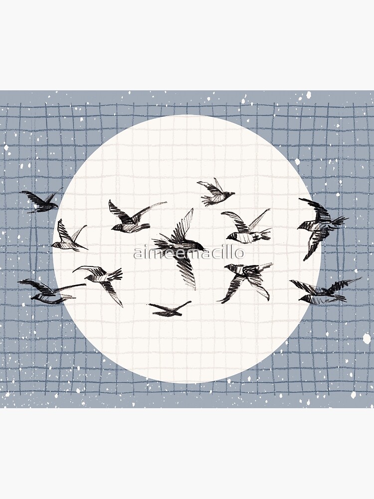 Thumbnail 7 of 7, Framed Art Print, Birds in Flight designed and sold by aimeemacillo.