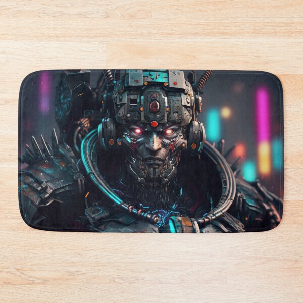 Artikelvorschau, Cyberpunk Cool Leinwanddruck Bunte moderne digitale Kunst entworfen und verkauft von Acnologiaa.