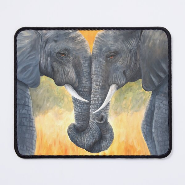 Item preview, Elephants with trunks entwined designed and sold by Debbie’s Sketchbook.