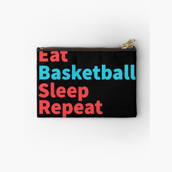 Item preview, Eat Basketball sleep repeat-inspirational, sports red and blue designed and sold by Master4art.