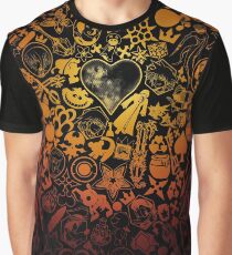Kingdom Hearts - Keyhole (orange) Graphic T-Shirt