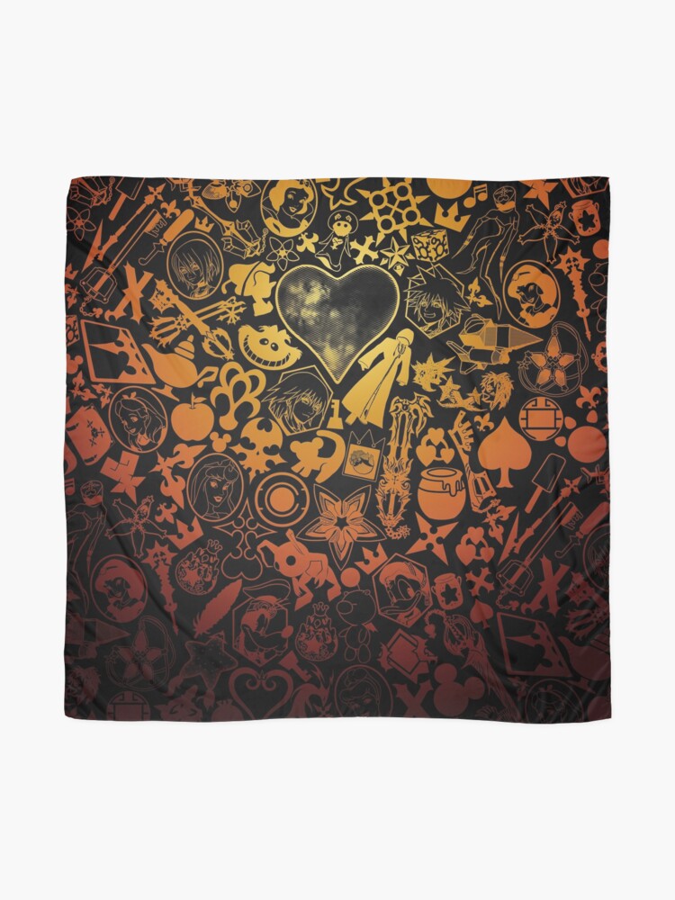 Alternate view of Kingdom Hearts - Keyhole (orange) Scarf