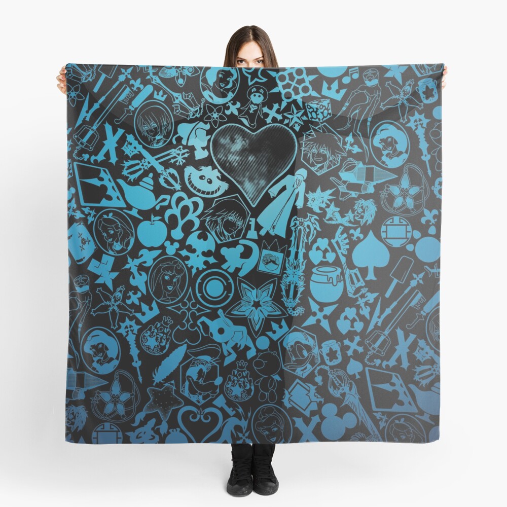 Kingdom Hearts - Keyhole (blue) Scarf