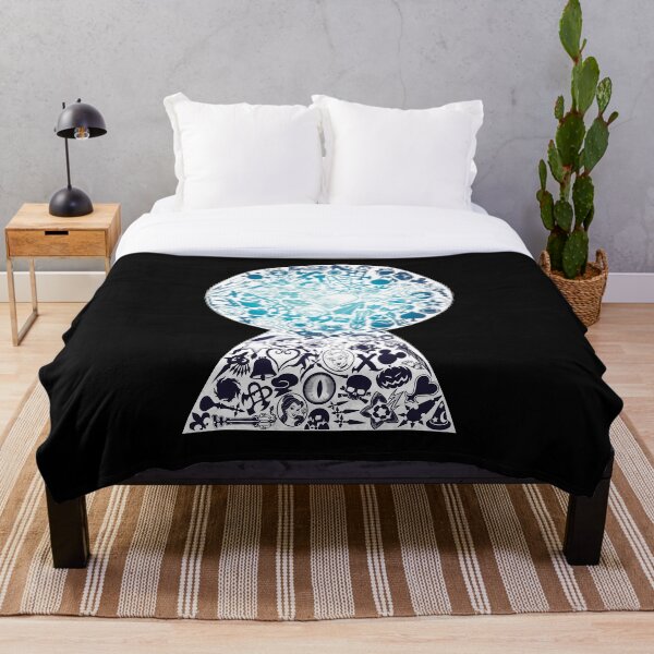 Kingdom Hearts - Keyhole (blue) Throw Blanket