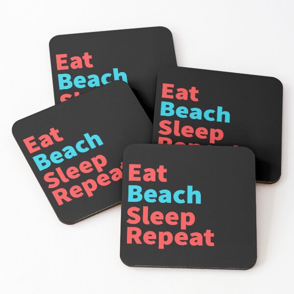 Item preview, Eat Beach sleep repeat-Hawaii, funny red and blue designed and sold by Master4art.